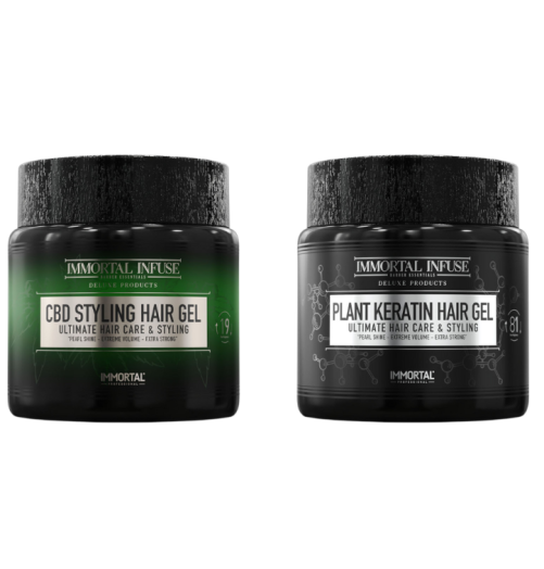 CBD & Plant Keratin Styling Gély na vlasy 500 ml