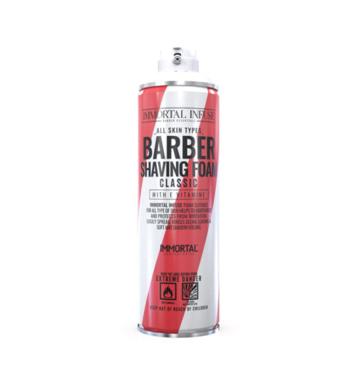 Barber Shaving Foam – Classic & Ocean Waves – 500 ml IMMORTAL INFUSE