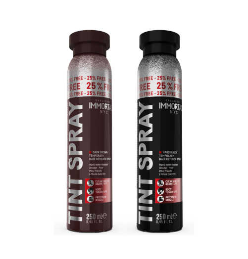 Tónovací Sprej na Dočasné Zafarbenie Vlasov – Tmavohnedý & Čierny (250 ml)